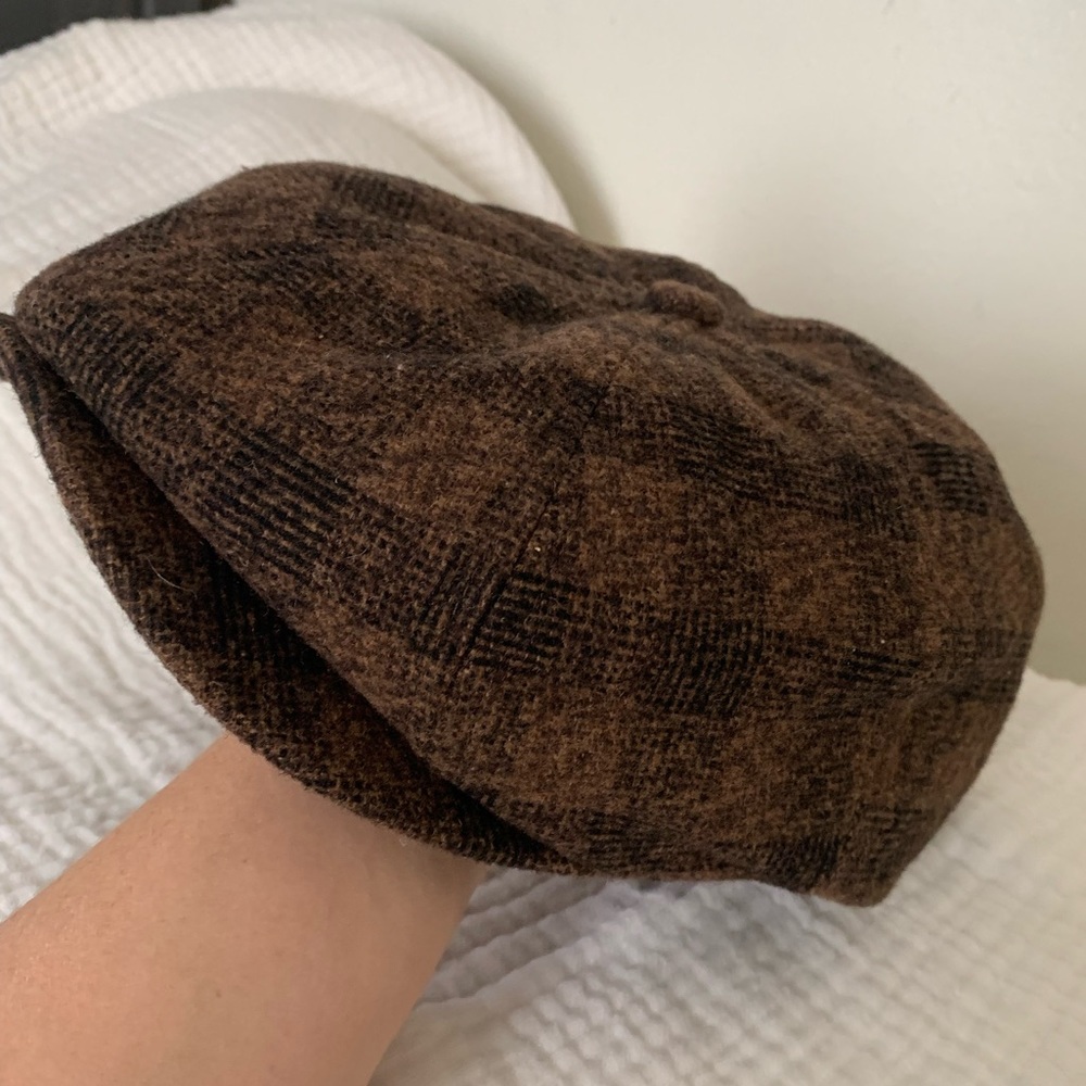 Brixton Brood Snap Cap Hat in Bison/Brown size Large